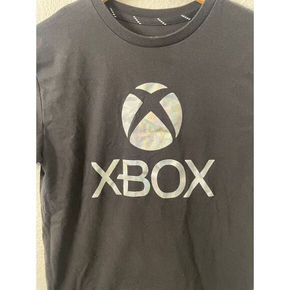 XBOX Black Silver Short Sleeve Shirt Youth XL Men's Small - Picture 2 of 6